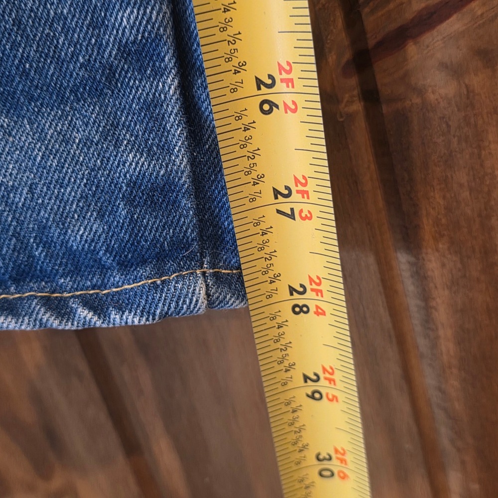 Big A Brand Pleated Denim Jeans Womens 13/14 Blue Excellent Vintage High Waisted - Picture 5 of 12